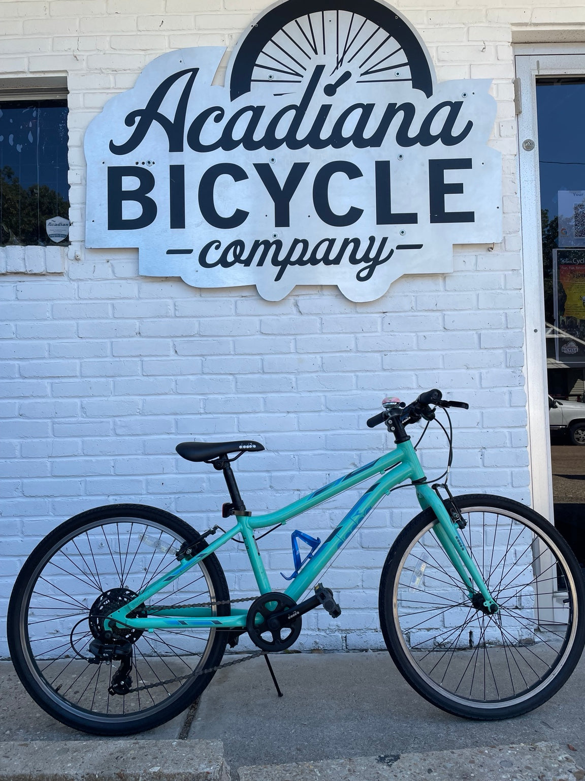 Used green Diadora Piccino 24-inch kids bicycle photographed at Acadiana Bicycle Company