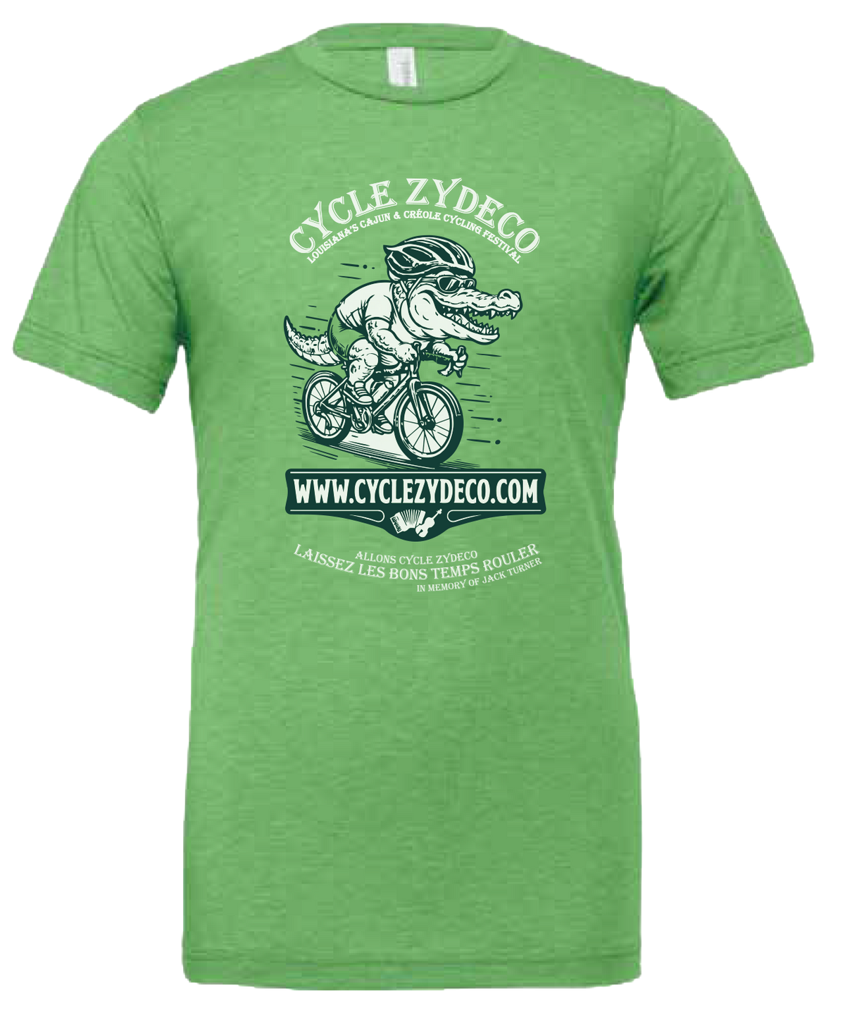 Cycle Zydeco Gatorman Cyclists T-Shirt