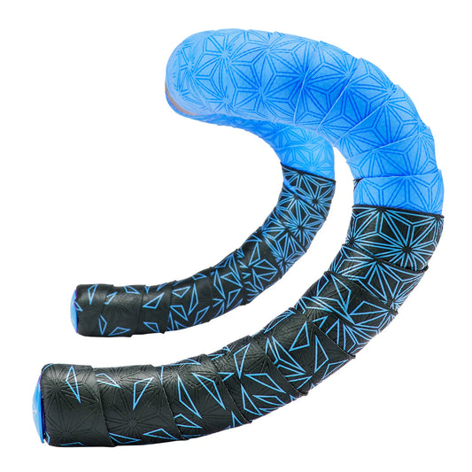 Supacaz Super Sticky Kush Star Fade Bar Tape - Neon Blue/Blue product image