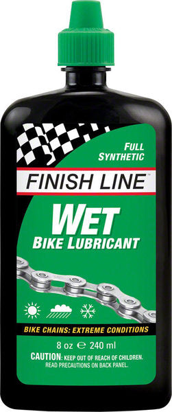 Finish Line Wet bike chain lubricant 8 oz drip bottle