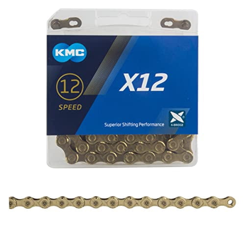 KMC X12 12-speed 126-link gold chain