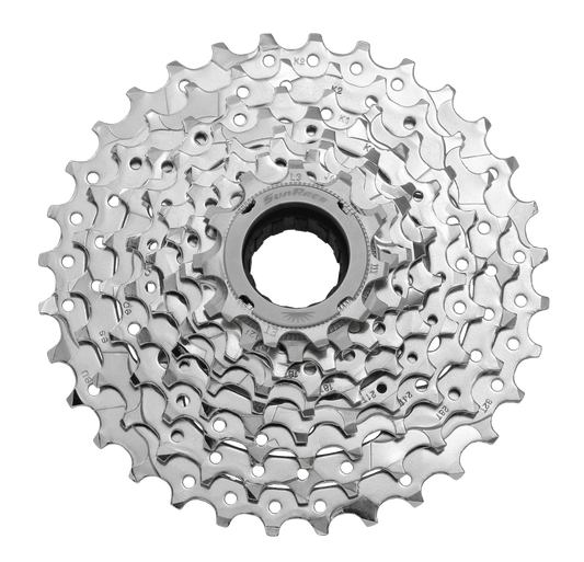SunRace MFEX9 Freewheel - 9-Speed, 11-32T, Chrome