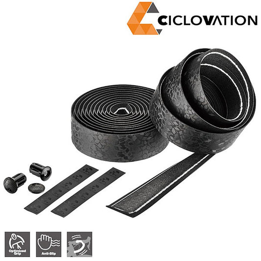 Ciclovation Leather Touch Bar Tape - Black Diamond product image