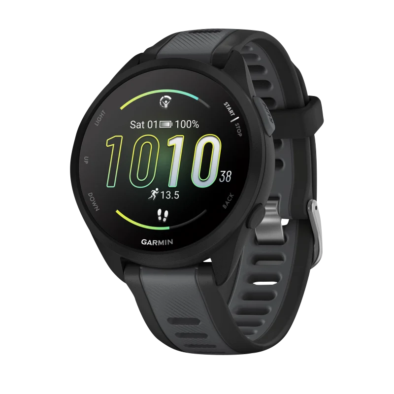 Garmin Forerunner 165 Running Watch - Black/Slate Gray