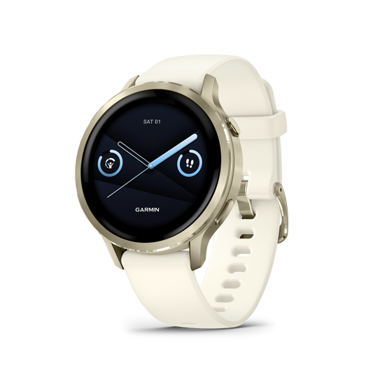 Garmin  Venu® 4 – 41 mm, Lunar Gold with Bone Band