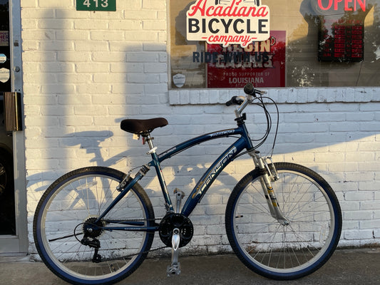 Used blue Black Canyon 2600 comfort hybrid bicycle